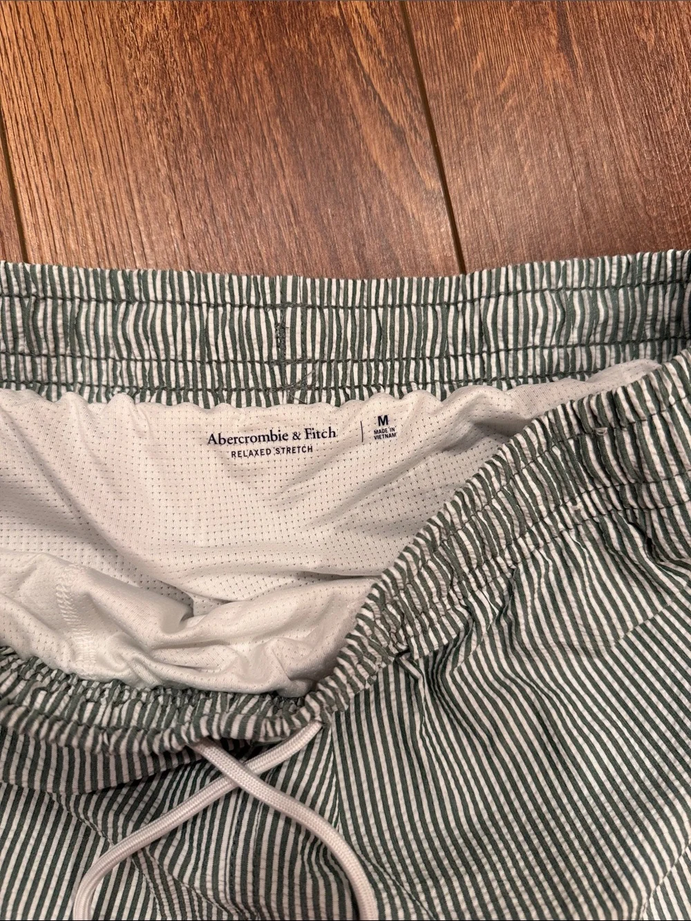 Men's Pull-On Seersucker Swim Trunk Abercrombie